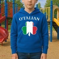 O Italian Clover St Patrick's Day Kids Hoodie thumb 2