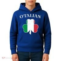 O Italian Clover St Patrick's Day Kids Hoodie thumb 4