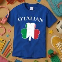 O Italian Clover St Patrick's Day Kids T-Shirt thumb 3