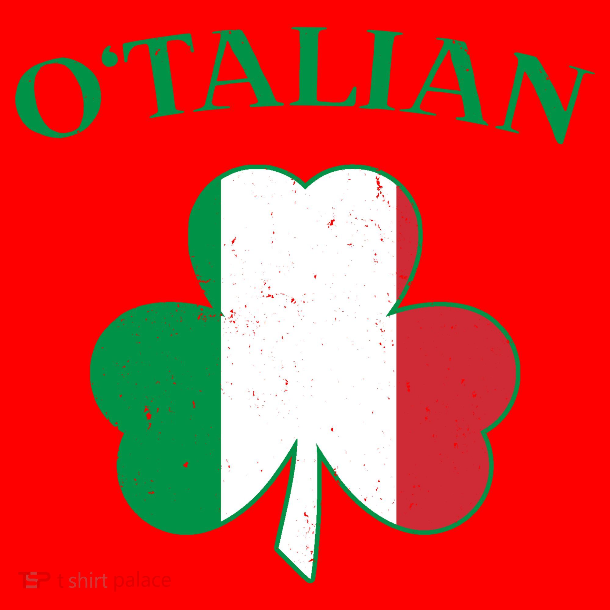 O Italian Clover St Patrick's Day Santa Hat