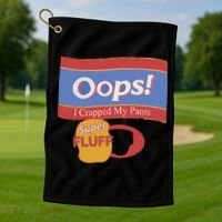 Oops I Crapped My Pants Golf Towel thumb 1