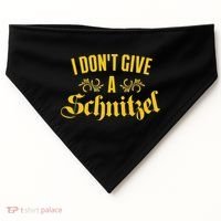 Oktoberfest I Don't Give A Schnitzel German Flag USA-Made Doggie Bandana thumb 0