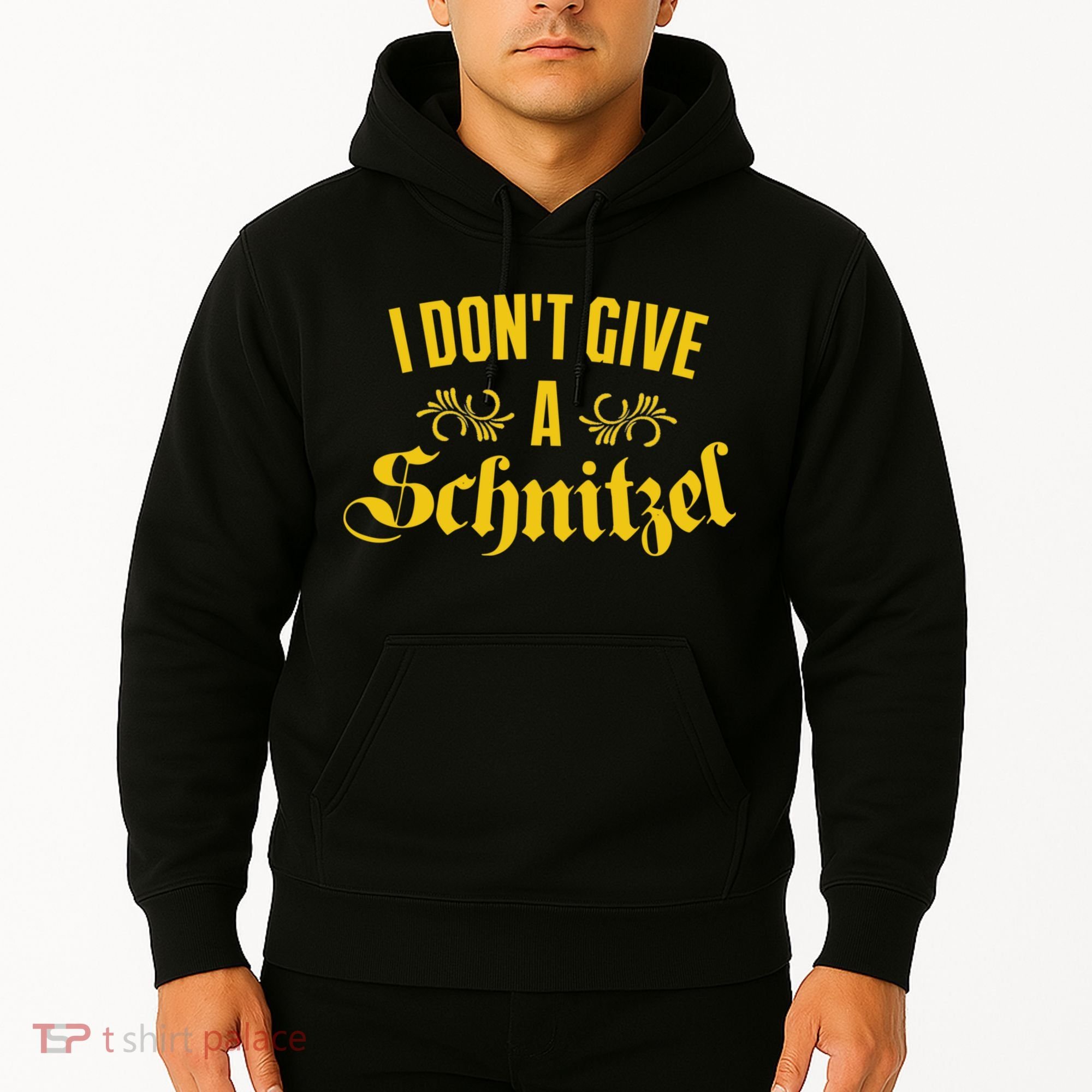 Oktoberfest I Don't Give A Schnitzel German Flag Hoodie