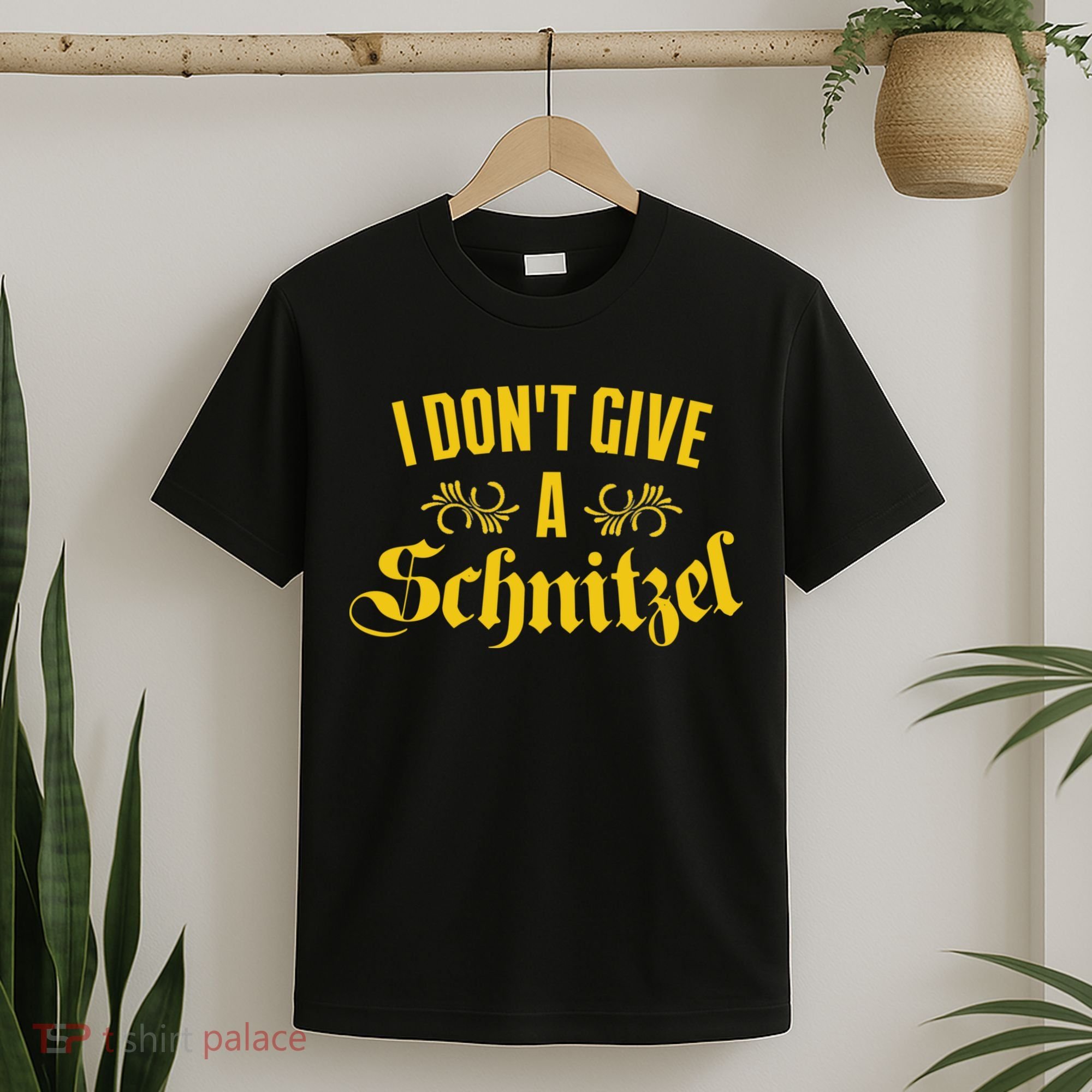 Oktoberfest I Don't Give A Schnitzel German Flag T-Shirt
