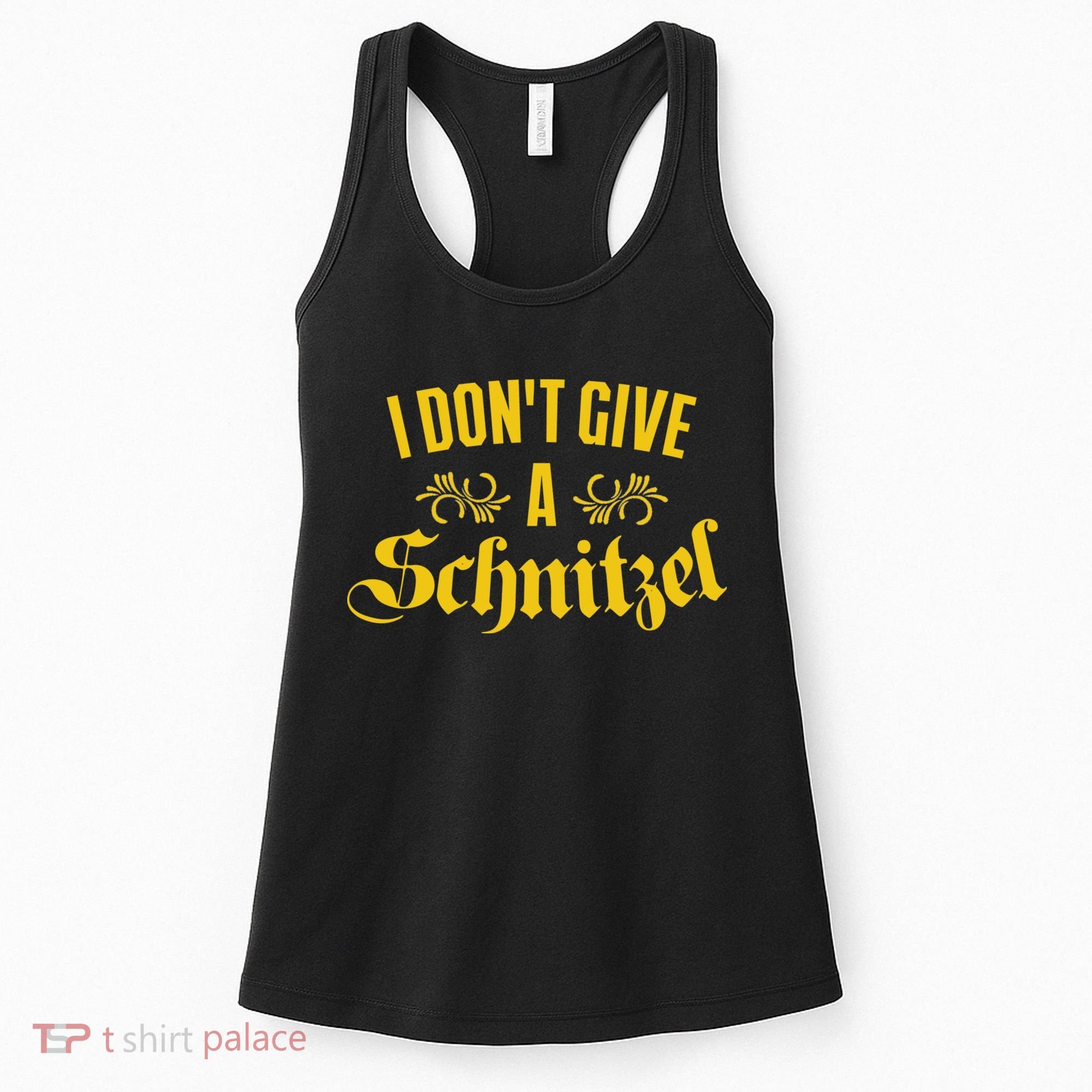 Oktoberfest I Don't Give A Schnitzel German Flag Women's Tank Top