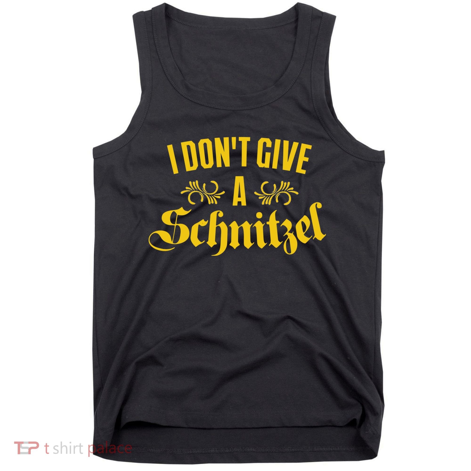 Oktoberfest I Don't Give A Schnitzel German Flag Tank Top