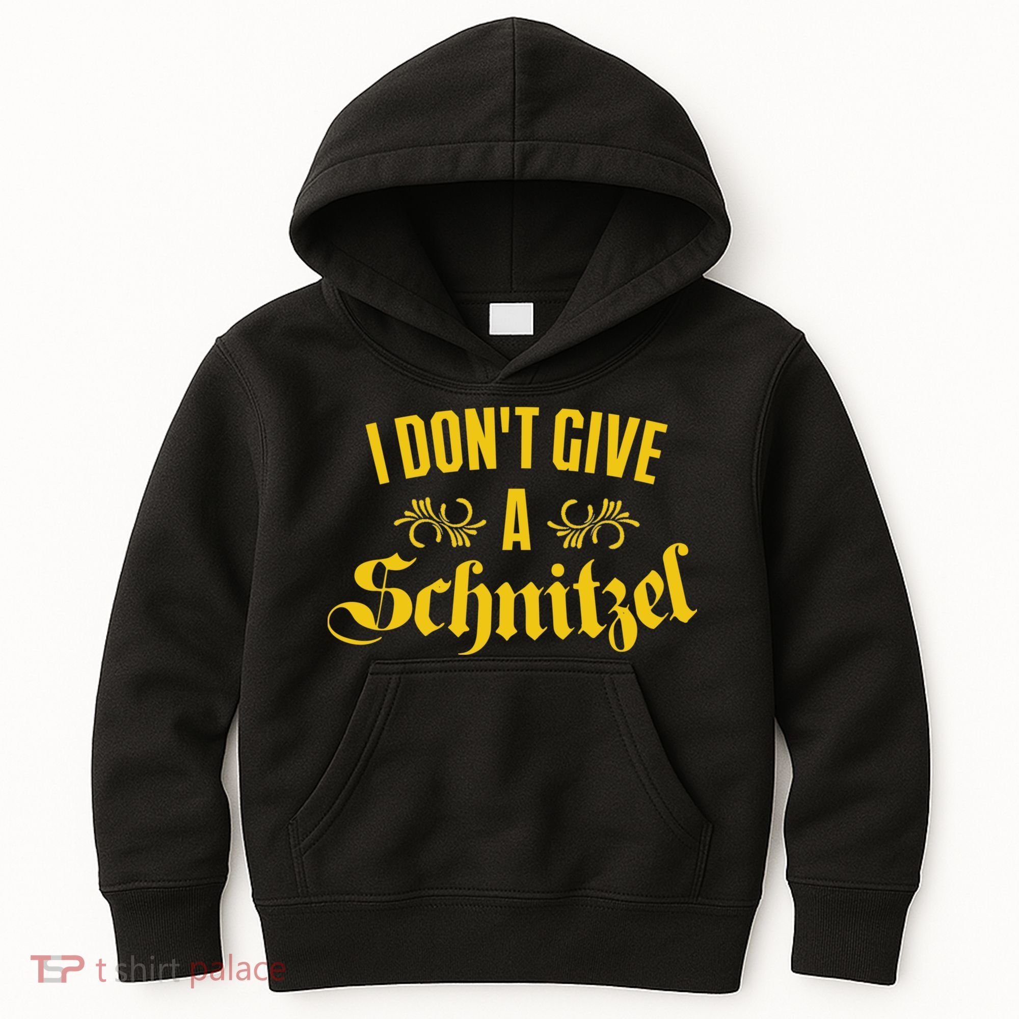 Oktoberfest I Don't Give A Schnitzel German Flag Kids Hoodie