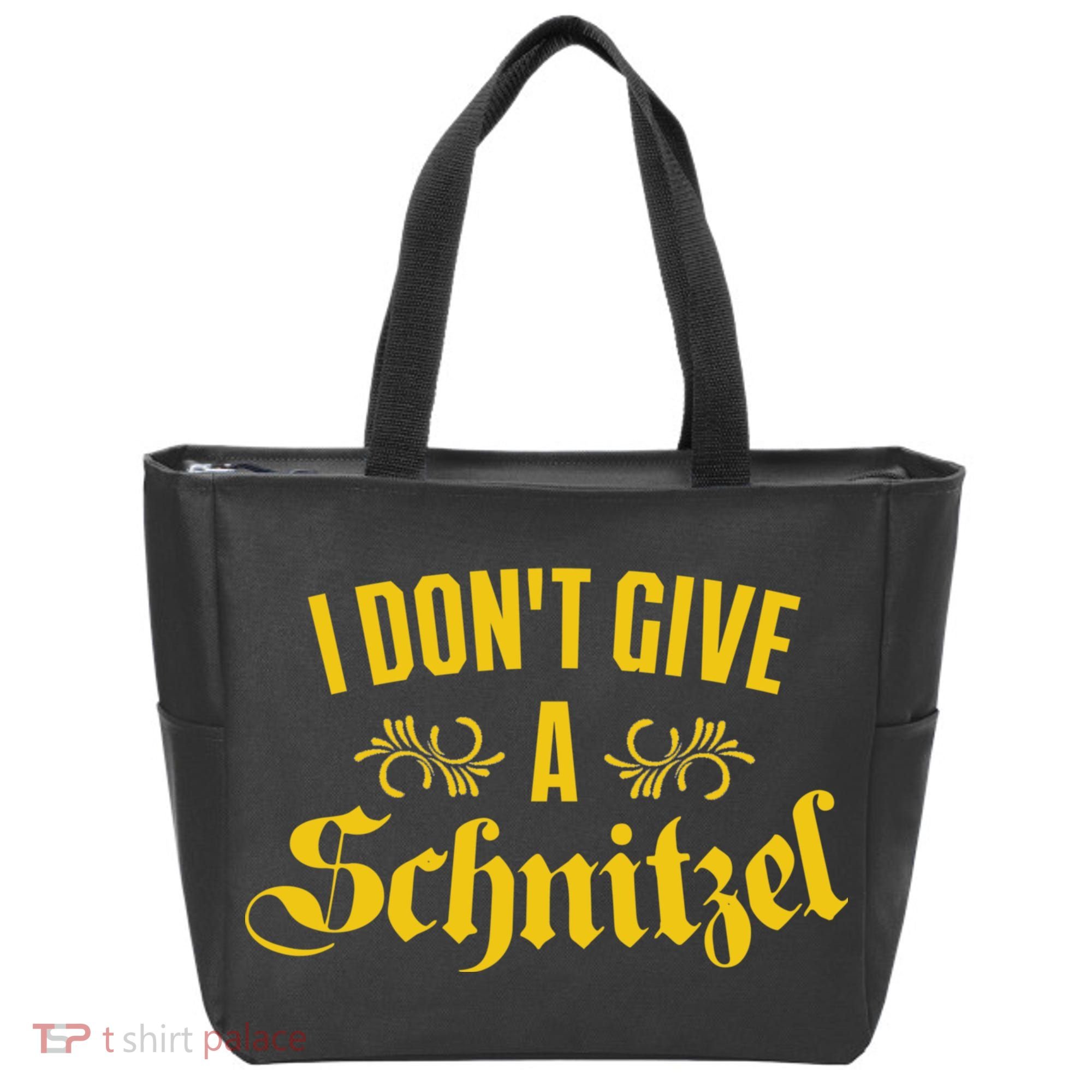 Oktoberfest I Don't Give A Schnitzel German Flag Tote Bag