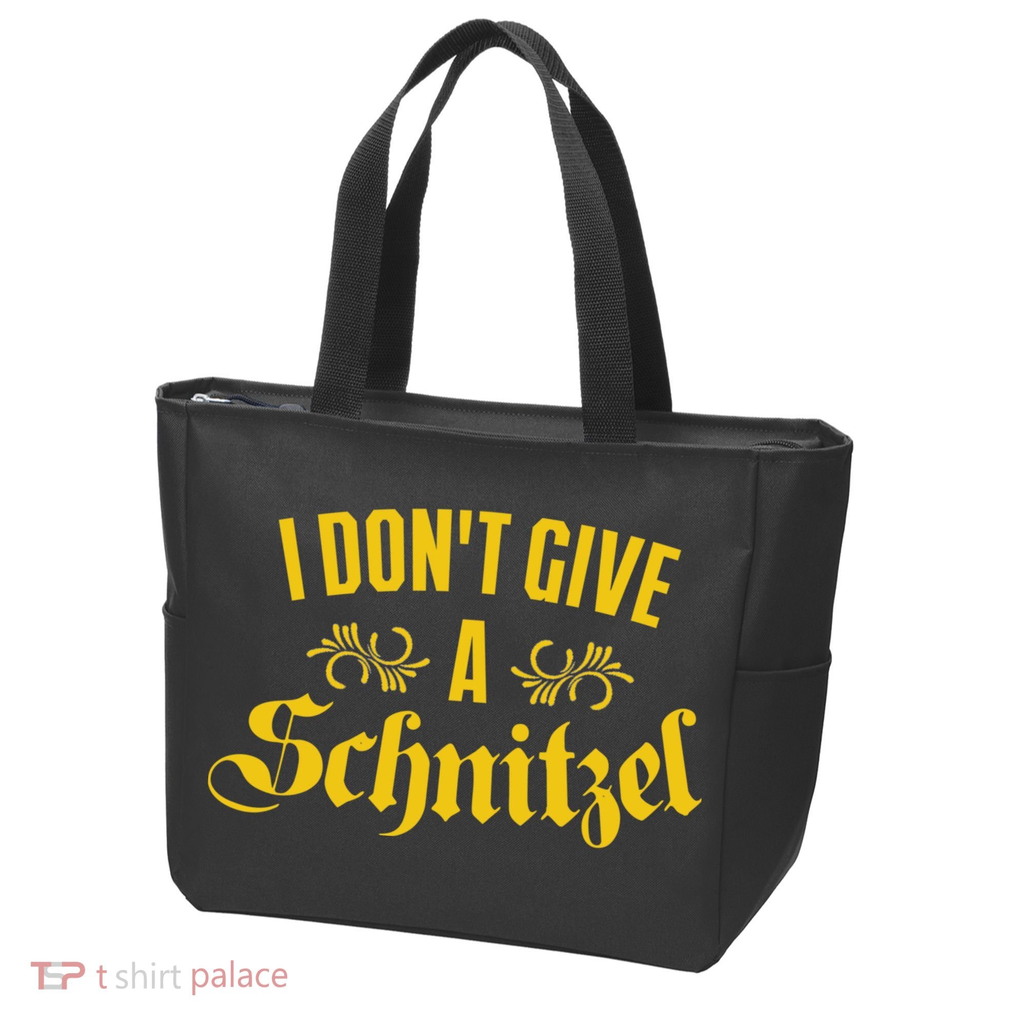 Oktoberfest I Don't Give A Schnitzel German Flag Tote Bag