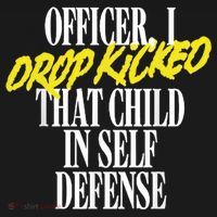 Officer I Drop Kicked That Child In Self Defense Apparel Women's Hoodie thumb 2
