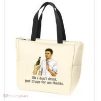 Oh I DonT Drink Just Drugs For Me Thanks Funny Drinking Tote Bag thumb 3
