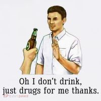 Oh I DonT Drink Just Drugs For Me Thanks Funny Drinking Women's Hoodie thumb 2