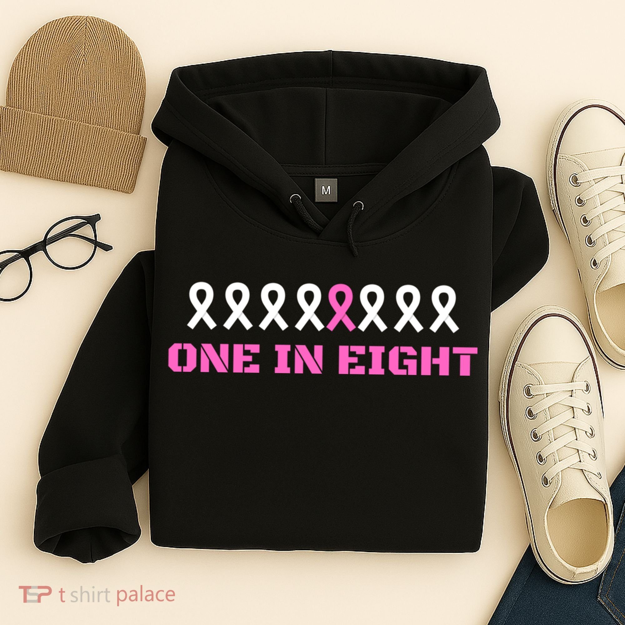 One In Eight Breast Cancer Awareness Hoodie
