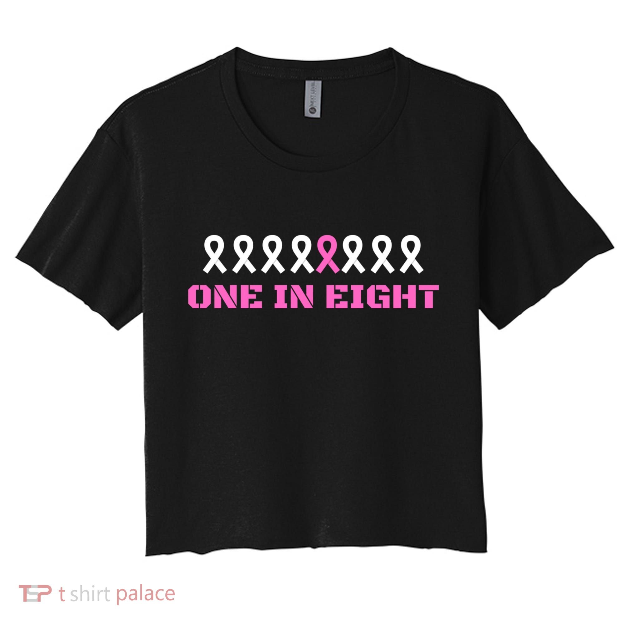 One In Eight Breast Cancer Awareness Women's Crop Top Tee