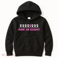 One In Eight Breast Cancer Awareness Kids Hoodie thumb 0