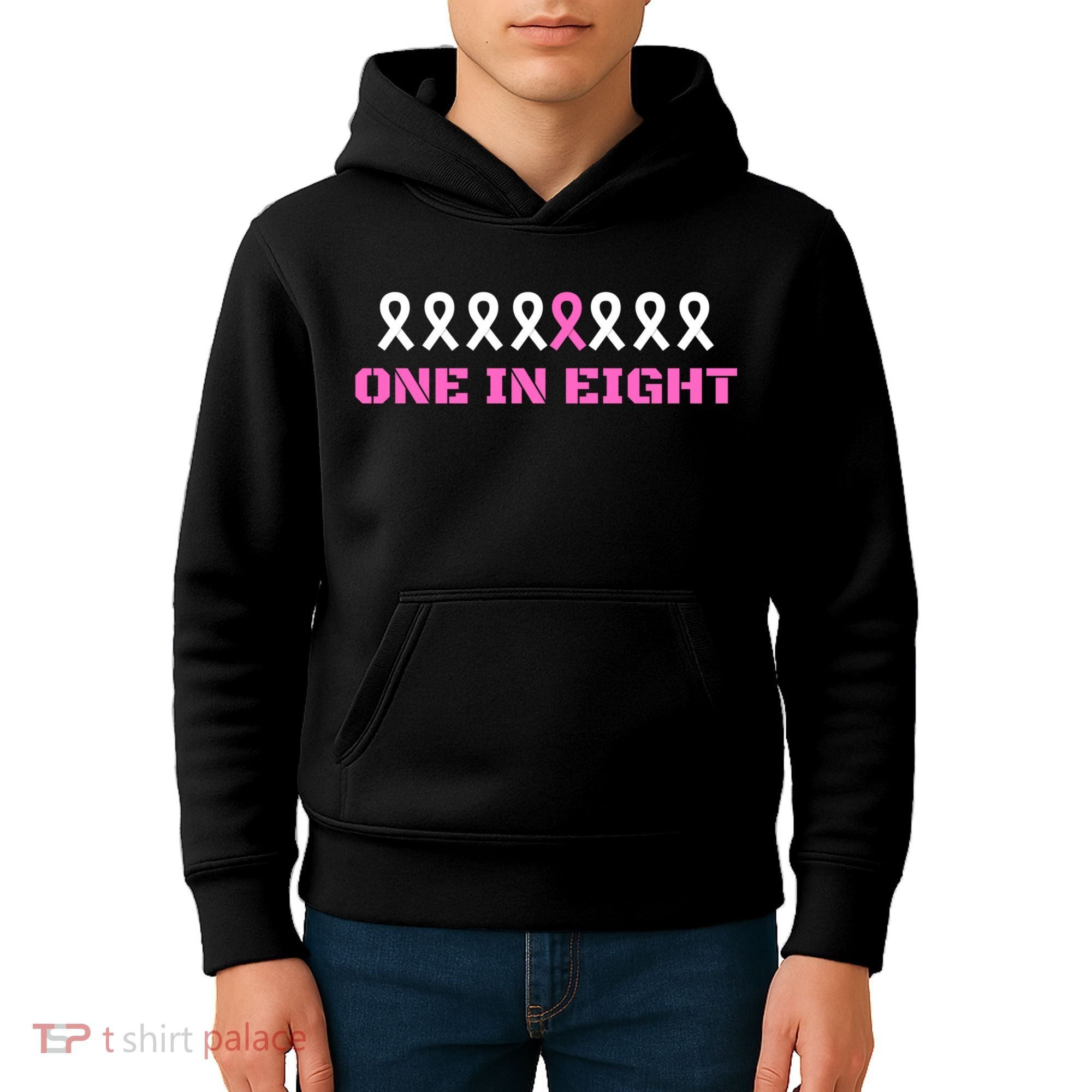 One In Eight Breast Cancer Awareness Kids Hoodie