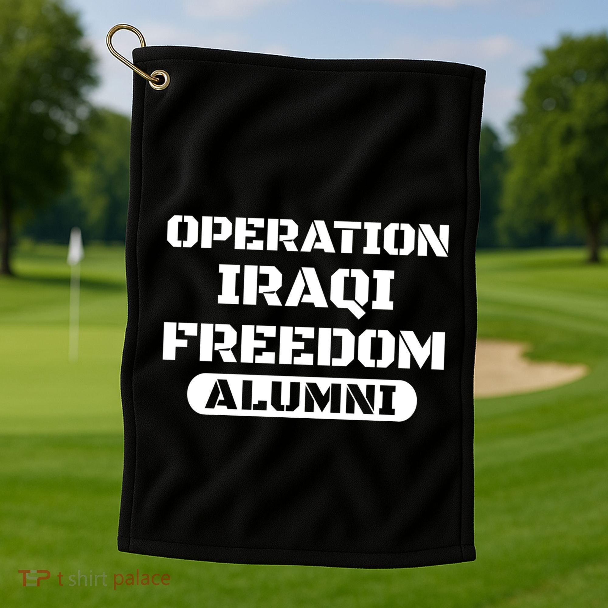 Operation Iraqi Freedom Alumni Oif Iraq Veteran Cool Gift Golf Towel
