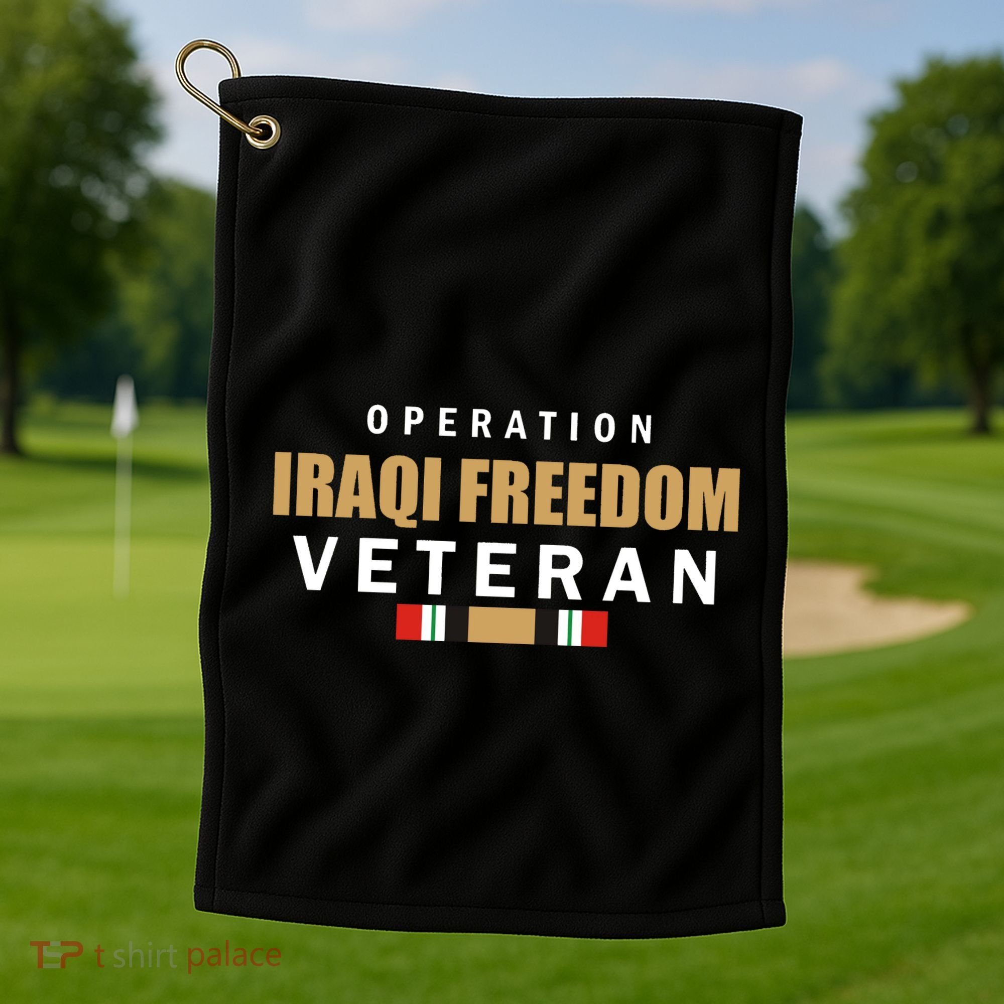 Operation Iraq Freedom Veteran Golf Towel