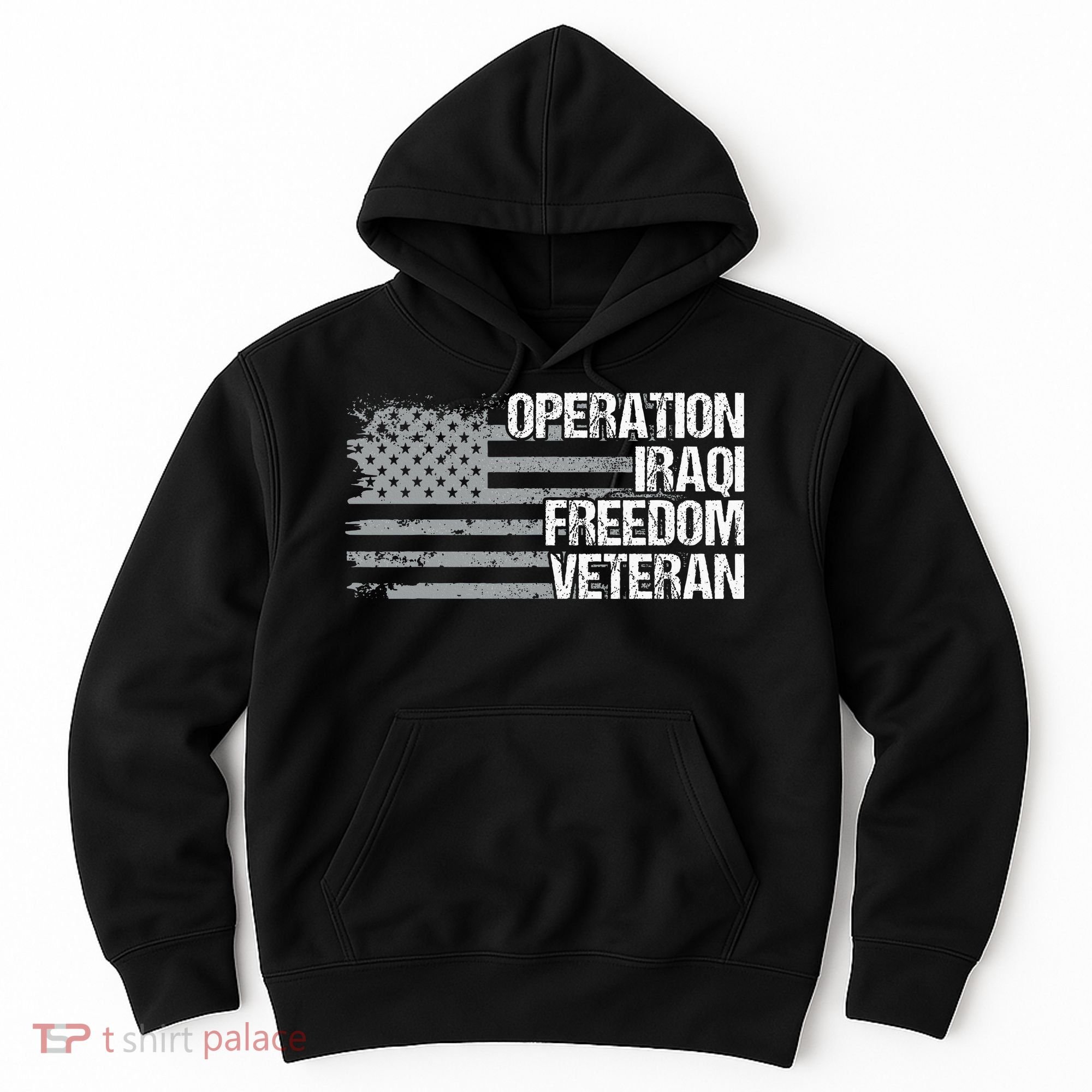 Operation Iraqi Freedom Dad Grandpa Us Flag Oif Veteran Hoodie