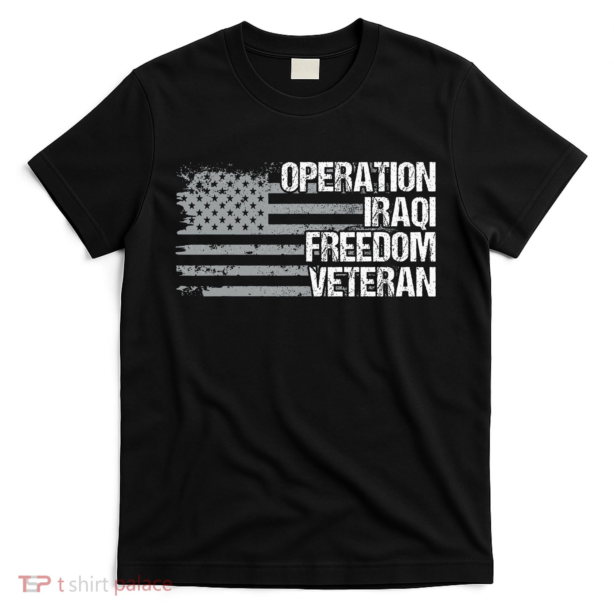 Operation Iraqi Freedom Dad Grandpa Us Flag Oif Veteran T-Shirt