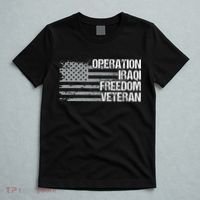 Operation Iraqi Freedom Dad Grandpa Us Flag Oif Veteran T-Shirt thumb 5