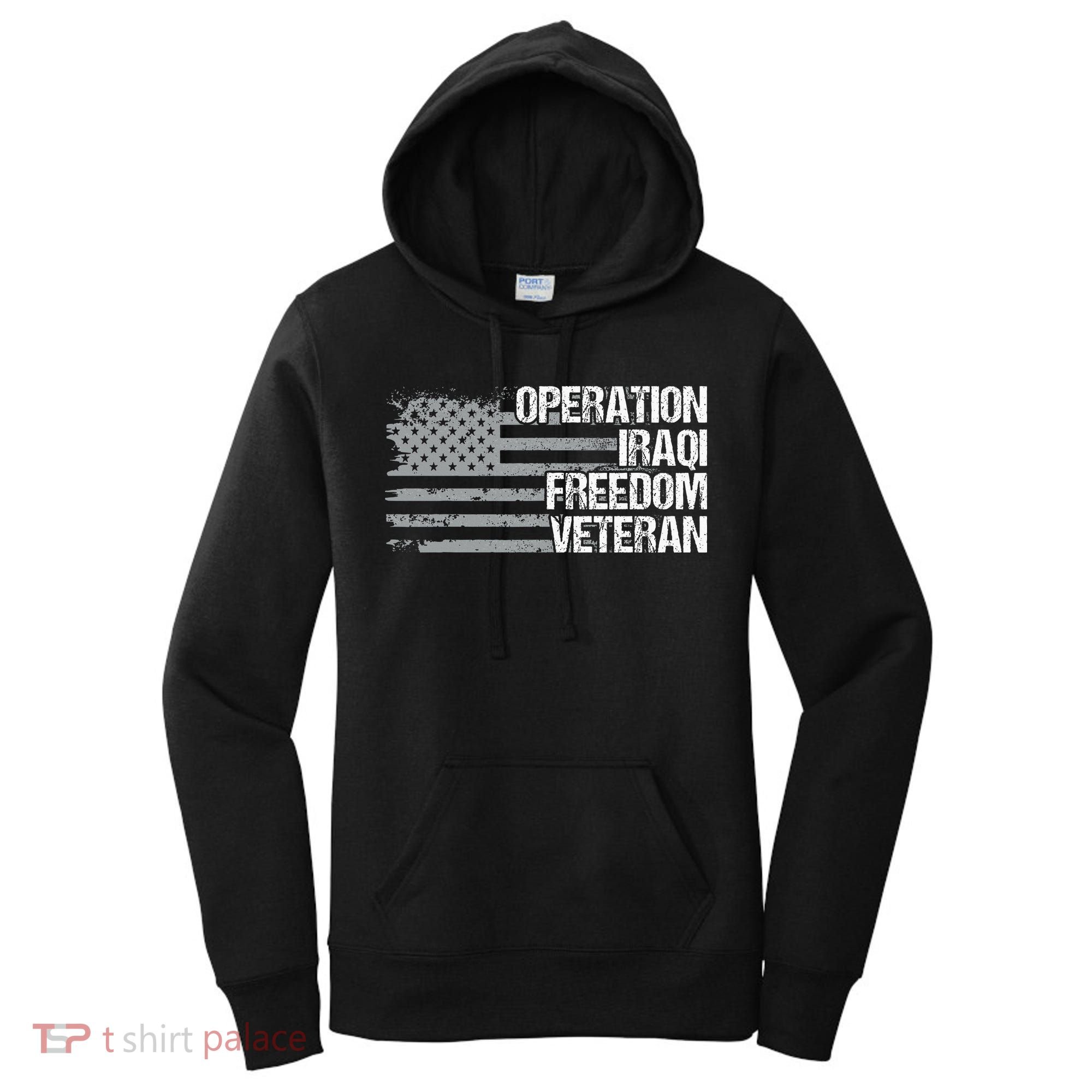 Operation Iraqi Freedom Dad Grandpa Us Flag Oif Veteran Women's Hoodie