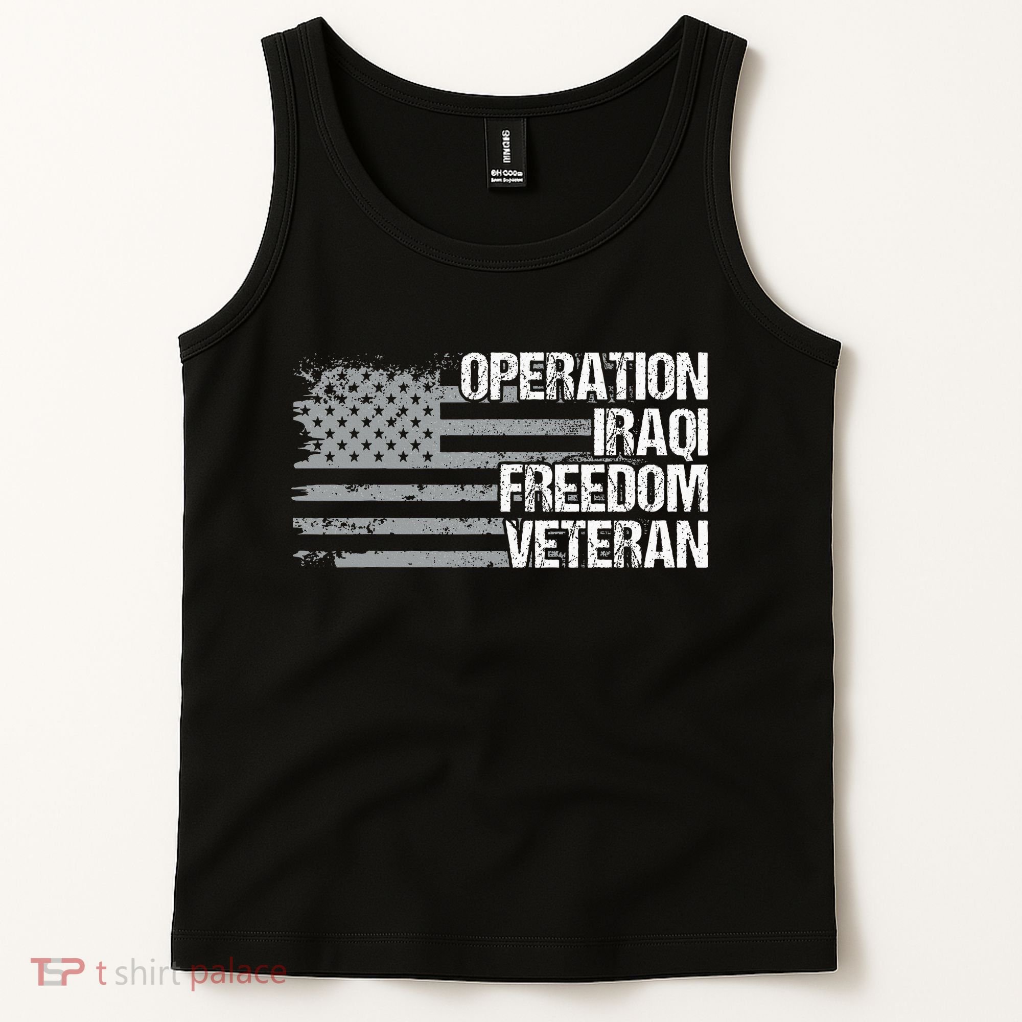 Operation Iraqi Freedom Dad Grandpa Us Flag Oif Veteran Tank Top