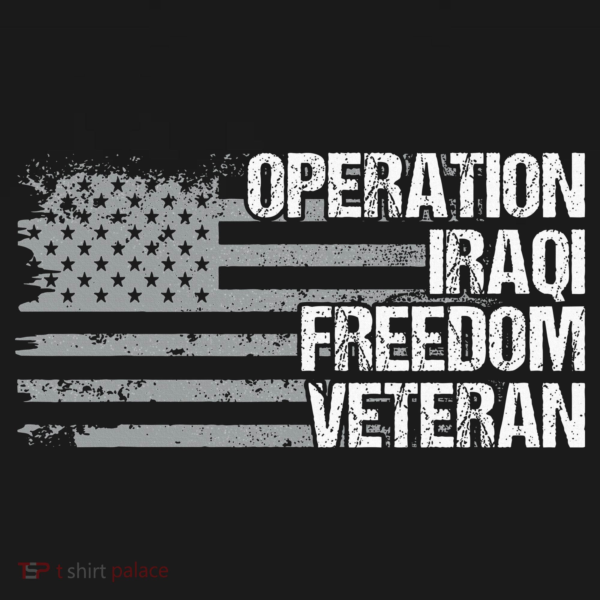 Operation Iraqi Freedom Dad Grandpa Us Flag Oif Veteran Women's Crop Top Tee