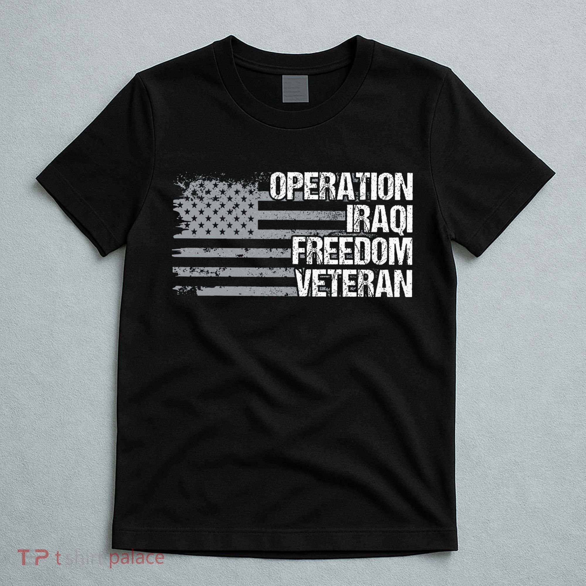 Operation Iraqi Freedom Dad Grandpa Us Flag T-Shirt