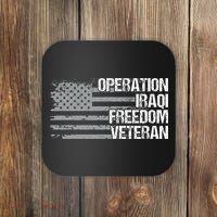 Operation Iraqi Freedom Dad Grandpa Us Flag Coaster thumb 0