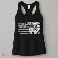 Operation Iraqi Freedom Dad Grandpa Us Flag Women's Tank Top thumb 3