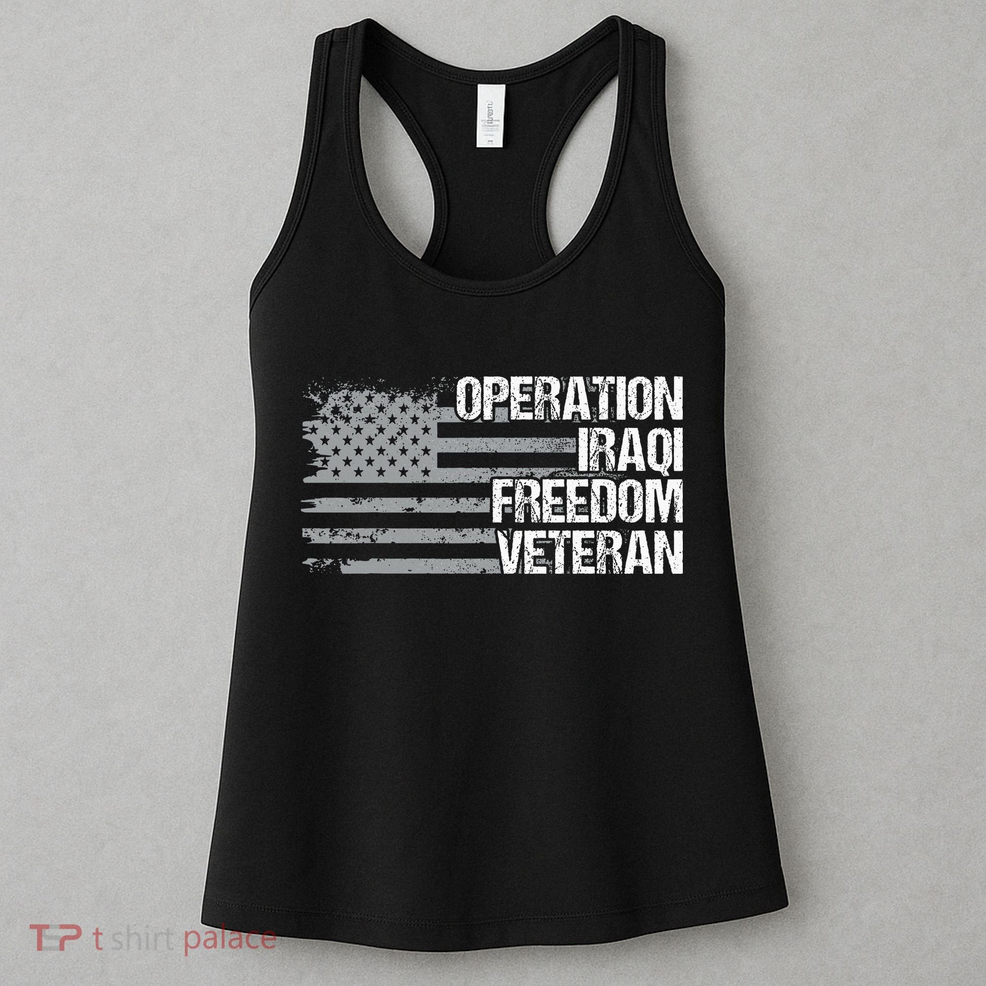 Operation Iraqi Freedom Dad Grandpa Us Flag Women's Tank Top