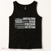Operation Iraqi Freedom Dad Grandpa Us Flag Tank Top thumb 2