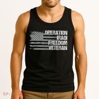Operation Iraqi Freedom Dad Grandpa Us Flag Tank Top thumb 3