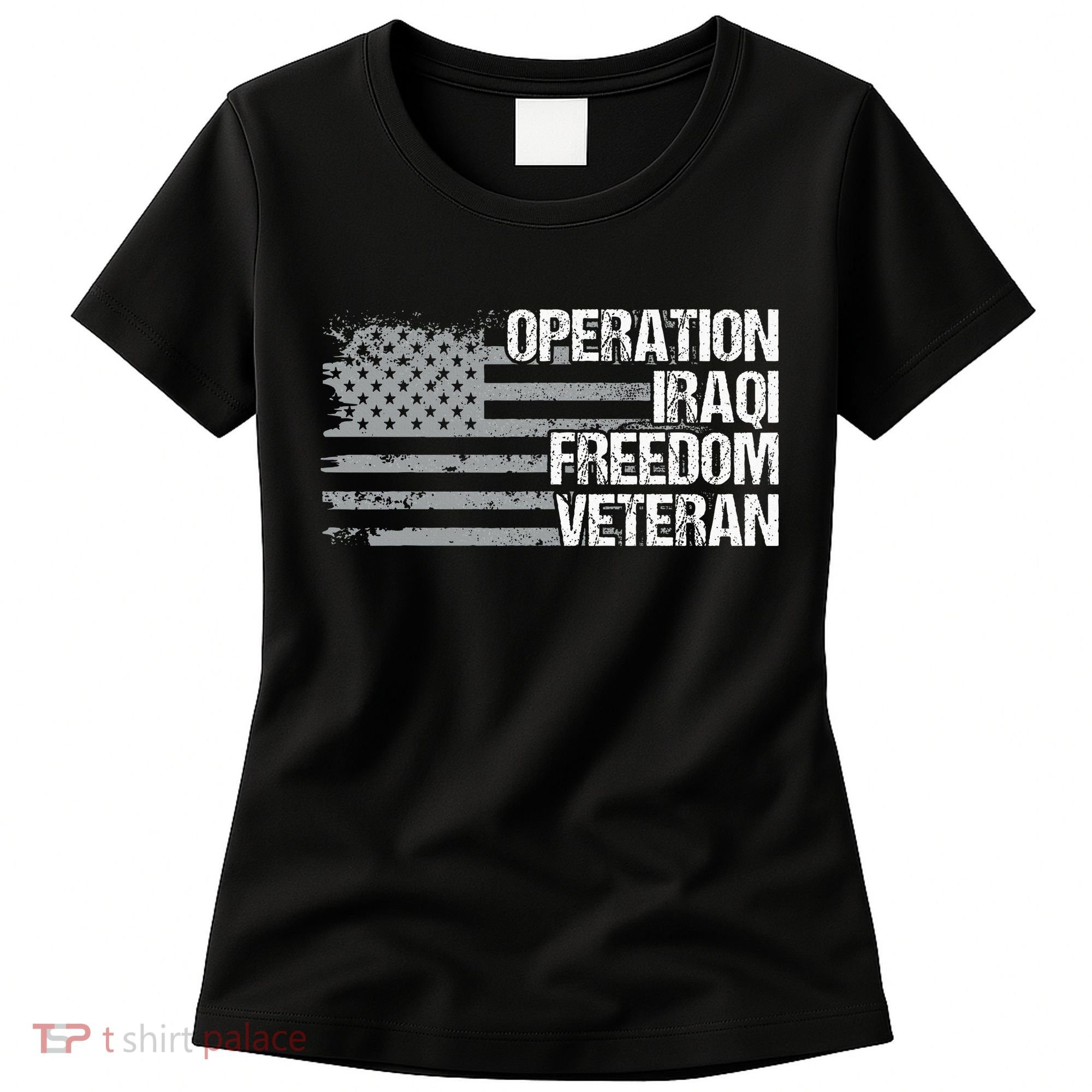 Operation Iraqi Freedom Dad Grandpa Us Flag Women's T-Shirt