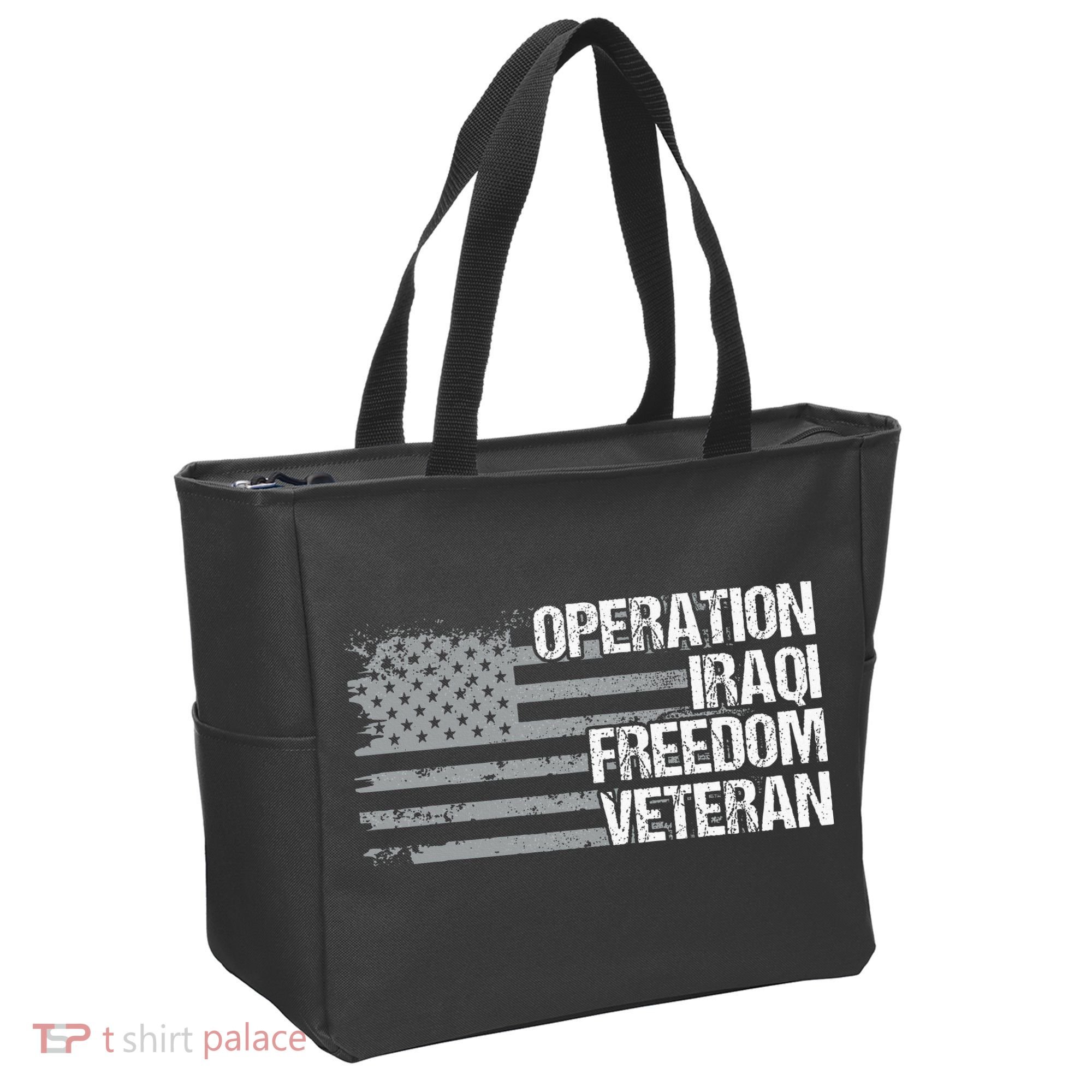 Operation Iraqi Freedom Dad Grandpa Us Flag Tote Bag
