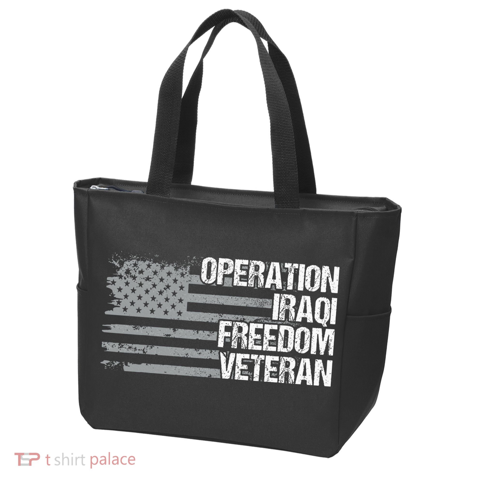 Operation Iraqi Freedom Dad Grandpa Us Flag Tote Bag