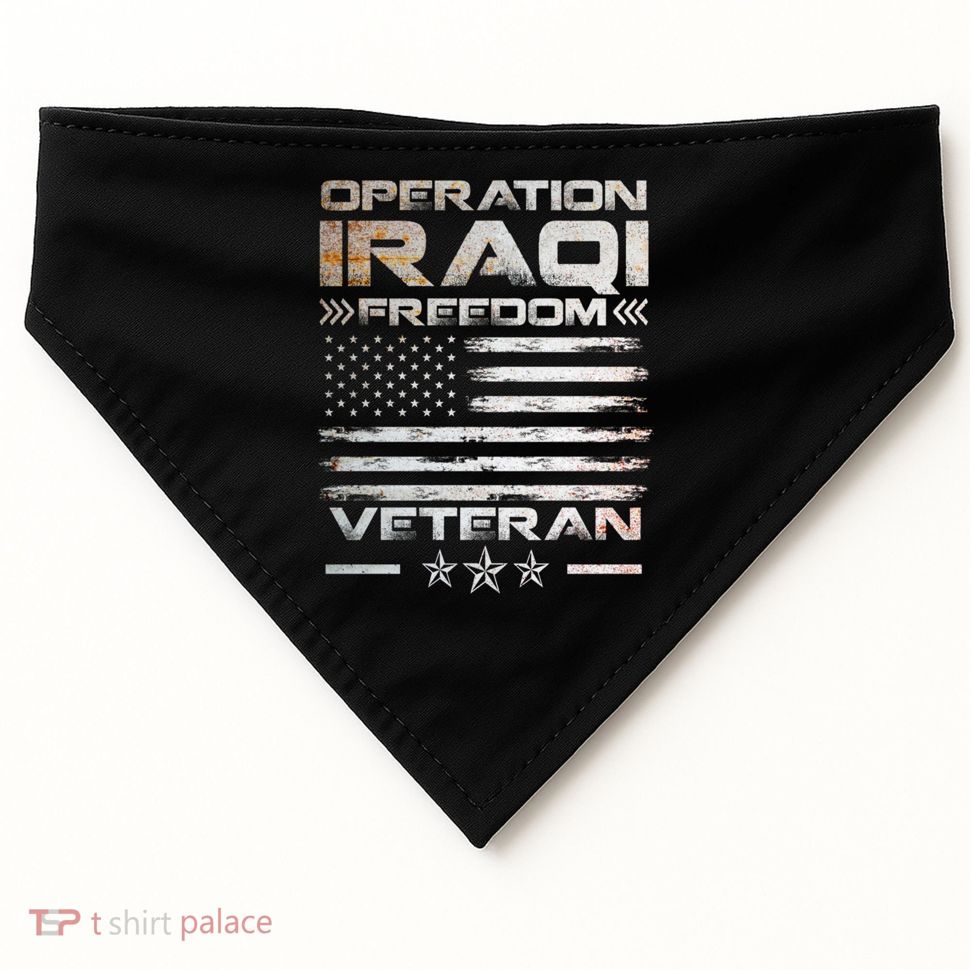 Operation Iraqi Freedom Gift Oif Veteran Gift USA-Made Doggie Bandana
