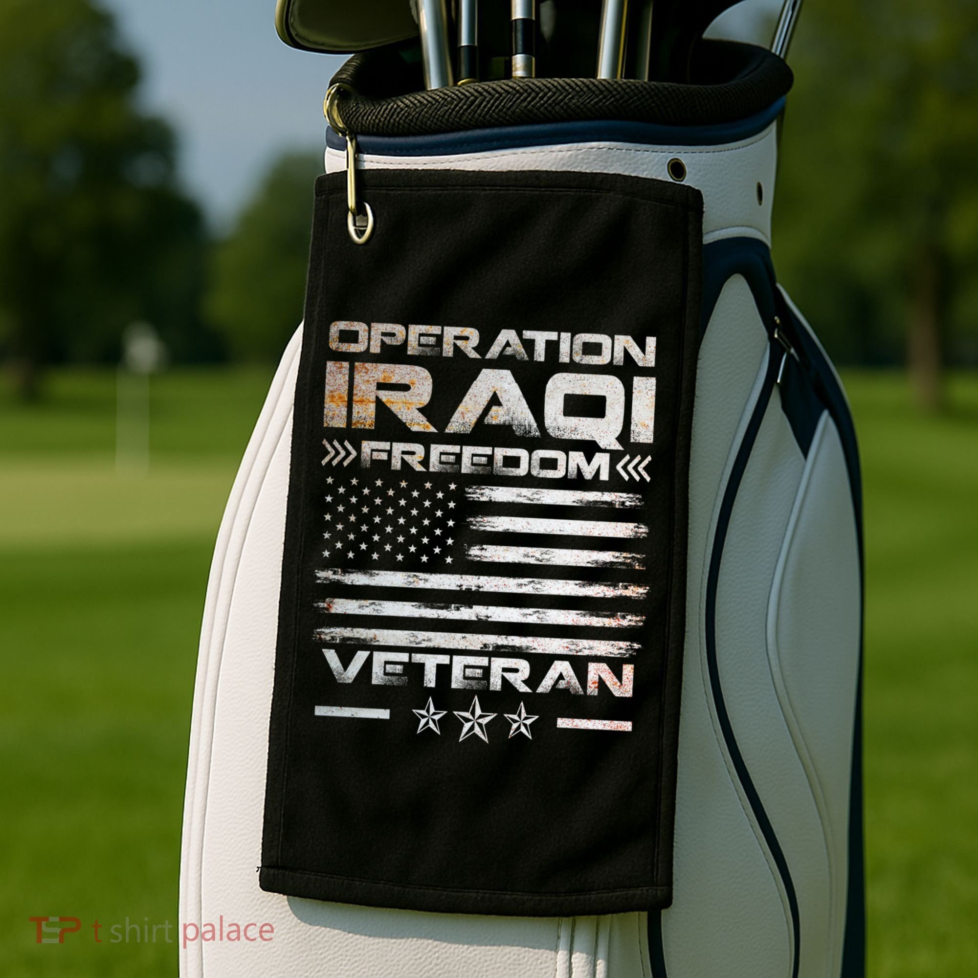 Operation Iraqi Freedom Gift Oif Veteran Gift Golf Towel