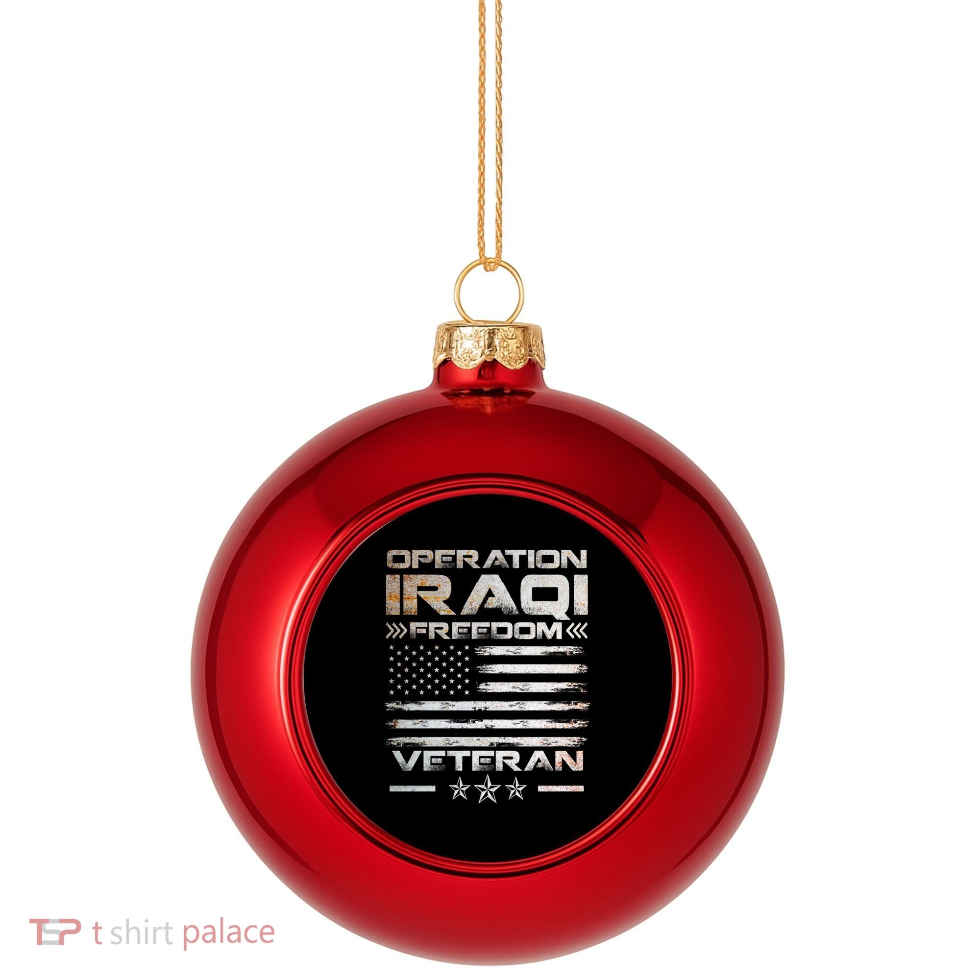 Operation Iraqi Freedom Gift Oif Veteran Gift Plastic Christmas Ball Ornament