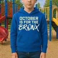 October Is For The Bronx Kids Hoodie thumb 2