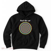 Optical Illusion Find The Cat Hoodie thumb 0
