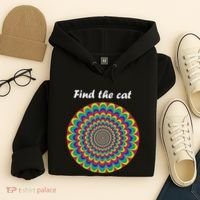 Optical Illusion Find The Cat Hoodie thumb 4
