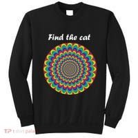 Optical Illusion Find The Cat Sweatshirt thumb 0