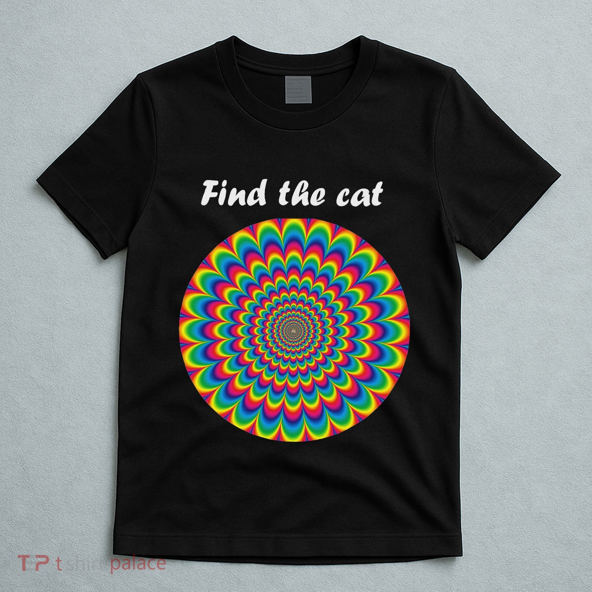 Optical Illusion Find The Cat T-Shirt