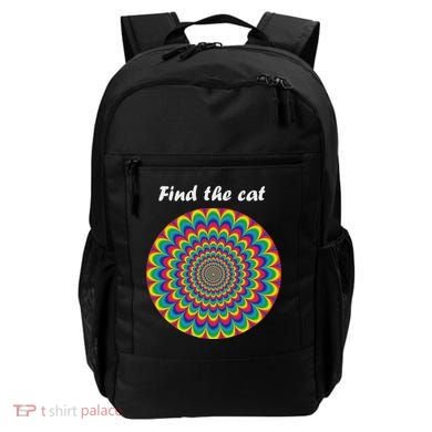 Optical Illusion Find The Cat Backpack
