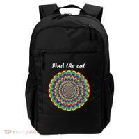 Optical Illusion Find The Cat Backpack thumb 0