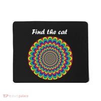Optical Illusion Find The Cat Mousepad thumb 0