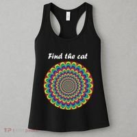 Optical Illusion Find The Cat Women's Tank Top thumb 3