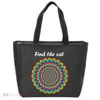 Optical Illusion Find The Cat Tote Bag thumb 0